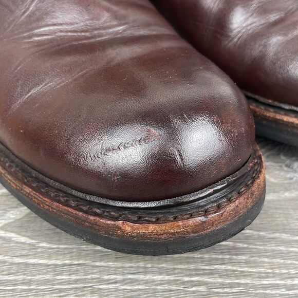 Frye Bowery Chelsea 3487186 Men's Sz 10.5D Dark Brown Leather Pull On Lug Boots - Picture 13 of 16